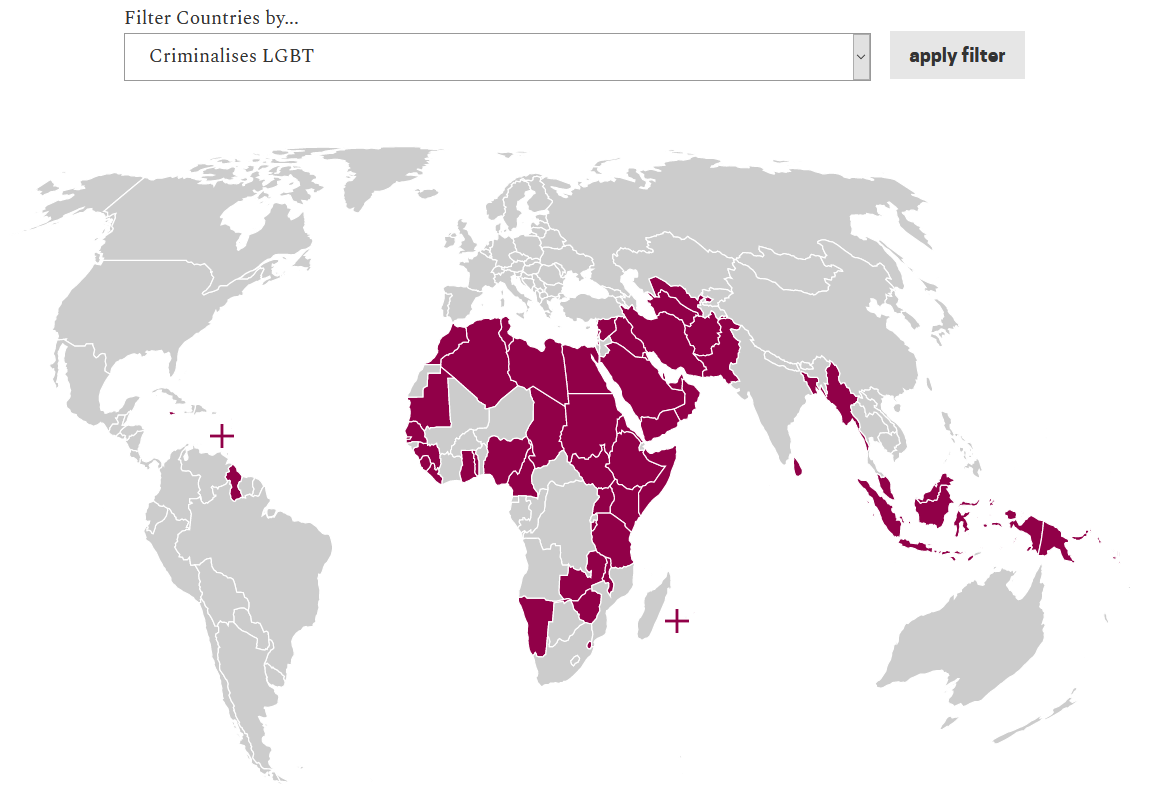 Criminalization LGBTQ Worldmap